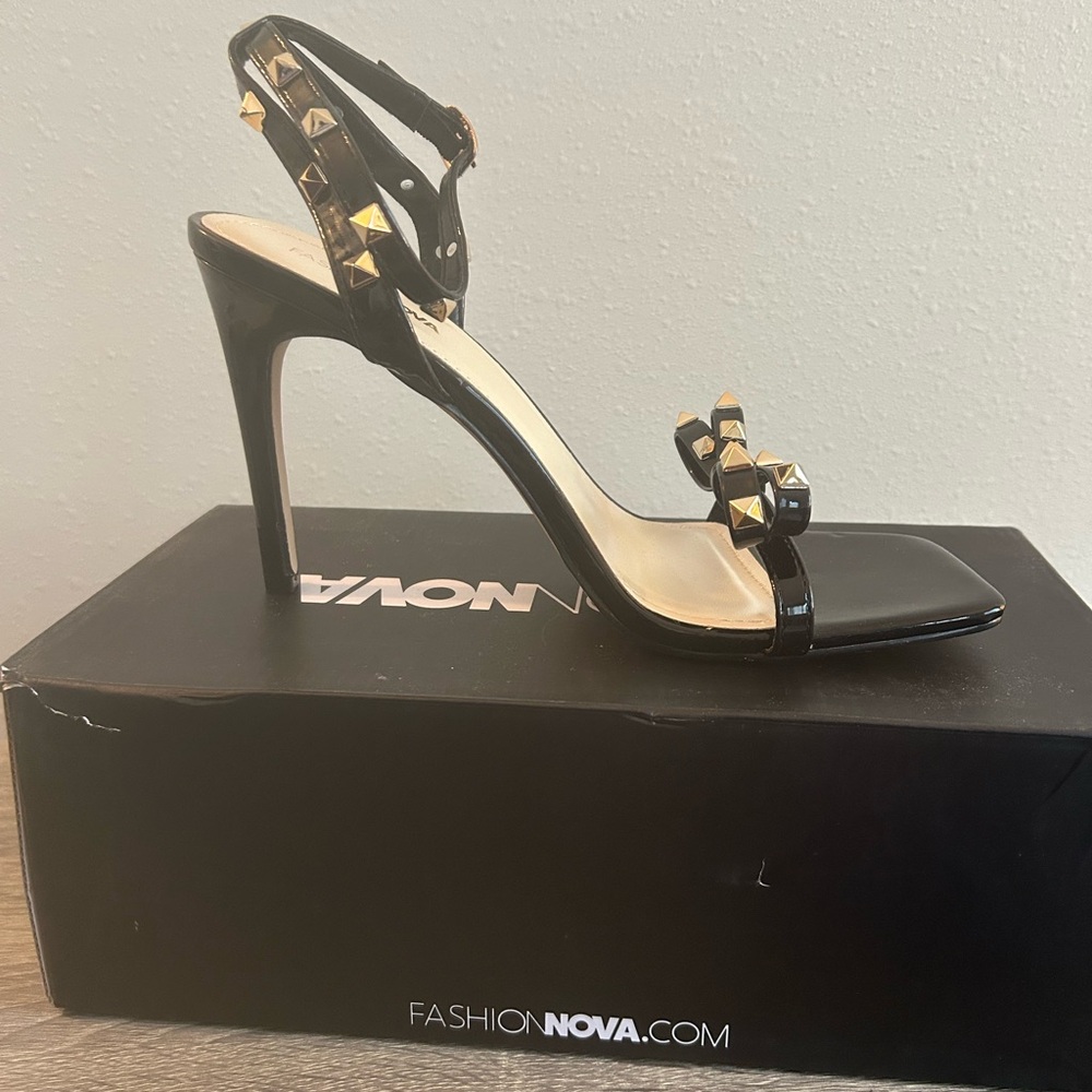 Gold Stud Heels
